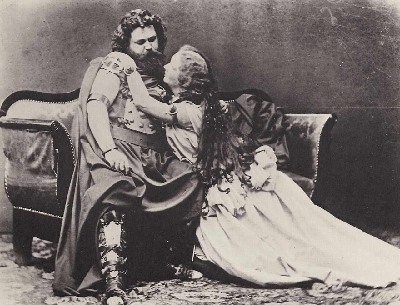 Ludwig y Malvina Schnorr von Carolsfeld como Tristán e Isolda en el estreno de 1865
