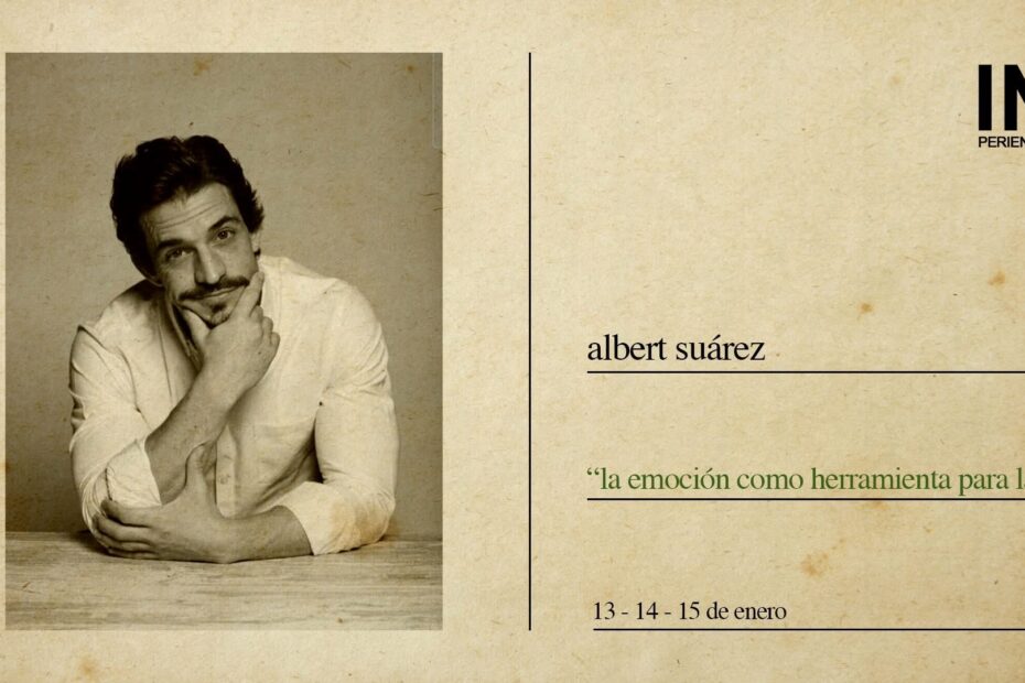 Cartel del seminario de Albert Suárez «La emoción como herramienta para la voz», INperiencia