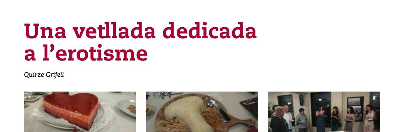 Reportaje «Una vetllada dedicada a l'erotisme», Berga, 2016