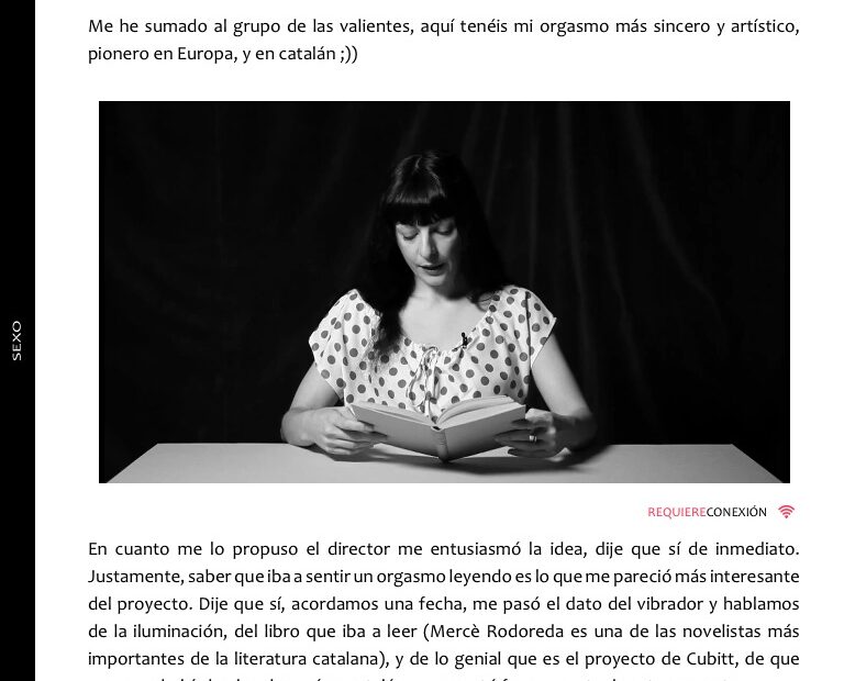 Página 1 de la sección «El placer de la lectura» de Roser Amills en la revista Unbreak, mayo de 2013